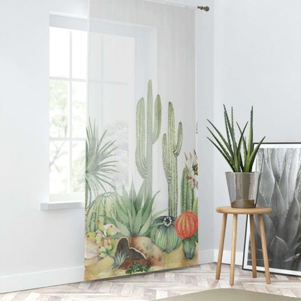 Personalized Cactus-Inspired Photo Curtains for Distinctive Home Styling