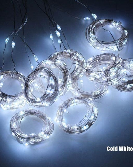 Enchanting USB LED Fairy Lights with Remote Control - Silver Wire Decorative Lighting