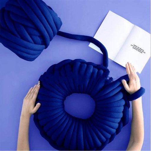Luxurious Nordic Core Yarn Cushion - Handmade Elegance for Your Home