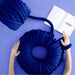 Nordic Style Core Yarn Round Cushion - Handmade Luxury Piece