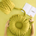 Handcrafted Scandinavian Inspired Crochet Core Yarn Circular Pillow