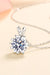 Embrace Love with Sterling Silver Lab Grown Diamond Pendant Necklace