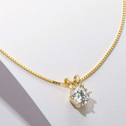 Timeless Elegance: 925 Sterling Silver Necklace with a Lab Grown Diamond