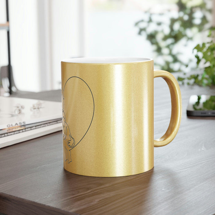 Shiny Metallic Coffee Mug (Gold & Silver Options)