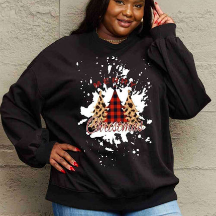Festive Charm Love Graphic Sweater