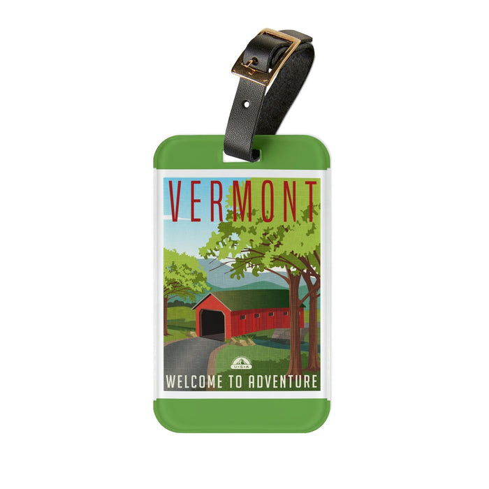 Maison d'Elite Vermont Luggage Tag: Stylish Travel Essential