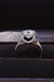 Timeless Beauty: Sterling Silver Ring with 2 Carat Moissanite & Zircon Accents