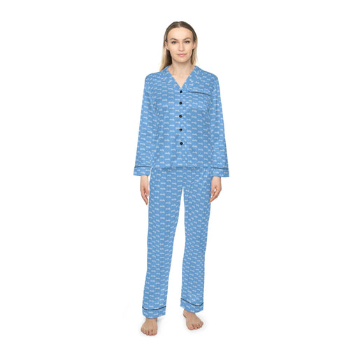 Luxurious Customizable Satin Pajama Set for Women - Vero Dreamy Blue