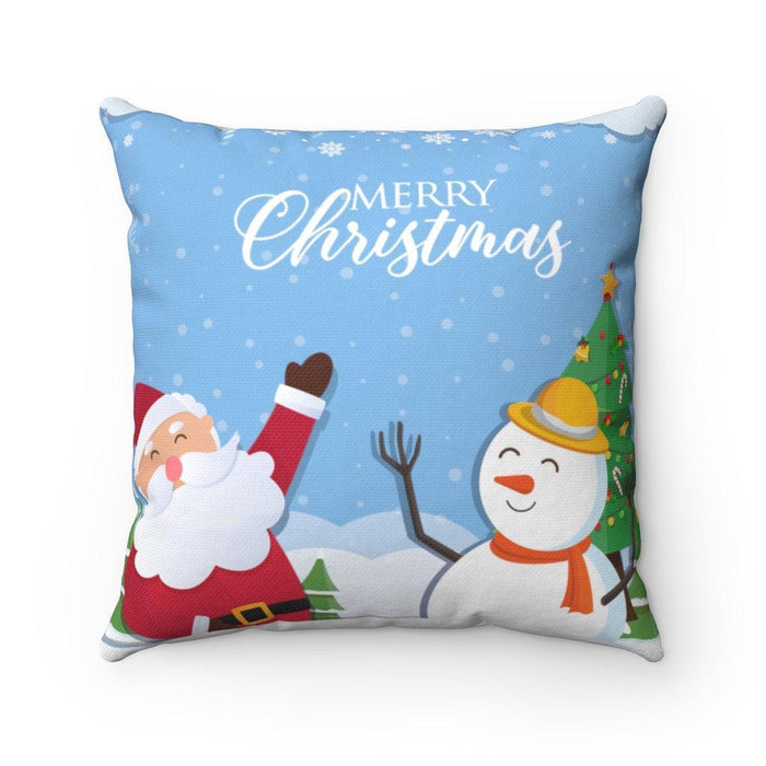 Joyeux Noel double-sided print and reversible decorative cushion cover