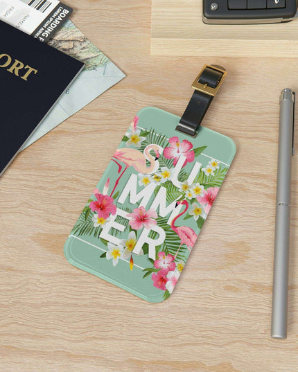 Chic Wanderlust Acrylic Luggage Tag Collection - Customizable Travel Accessory