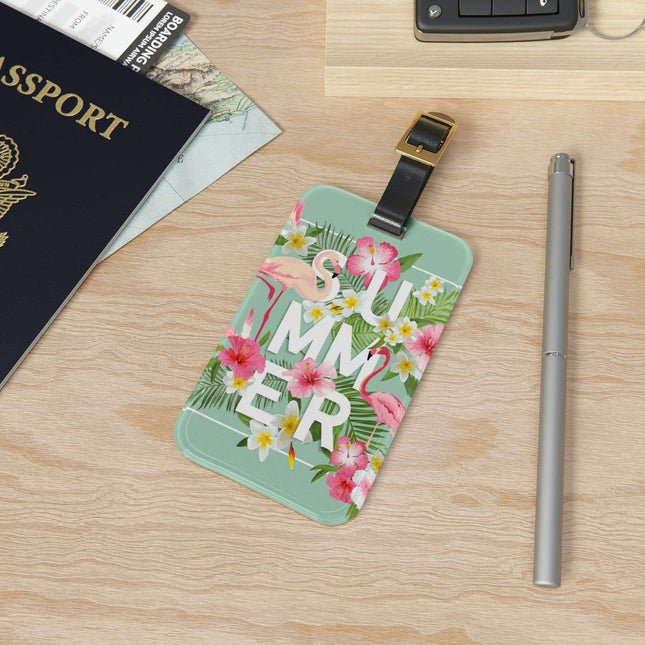 Chic Wanderlust Acrylic Luggage Tag Collection - Customizable Travel Accessory