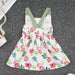 Floral Ruffled Sleeveless A-Line Baby Girls Casual Dress
