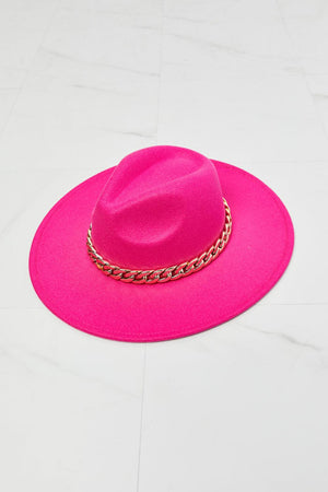 Fame Keep Your Promise Fedora Hat in Pink-Trendsi-Hot Pink-One Size-Très Elite