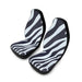 Zebra Print Polyester Car Seat Covers Set by Maison d'Elite