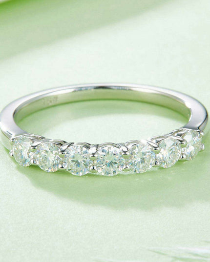 Timeless Beauty Moissanite & Sterling Silver Commitment Ring