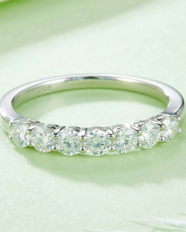 Timeless Beauty Moissanite & Sterling Silver Commitment Ring