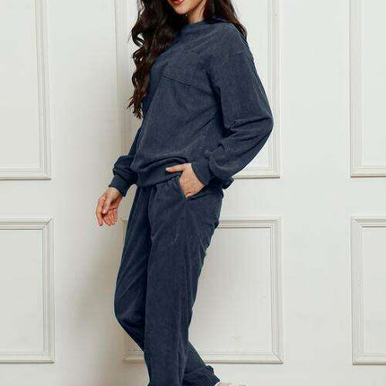 Ultra-Comfortable Crewneck Sweater and Jogger Set