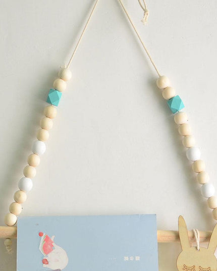 Enchanting Nordic Wooden Wall Hook for Playful Kids' Room Decor