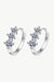 Shimmering Moissanite Sterling Silver Huggie Earrings - Luxury Gift Ensemble