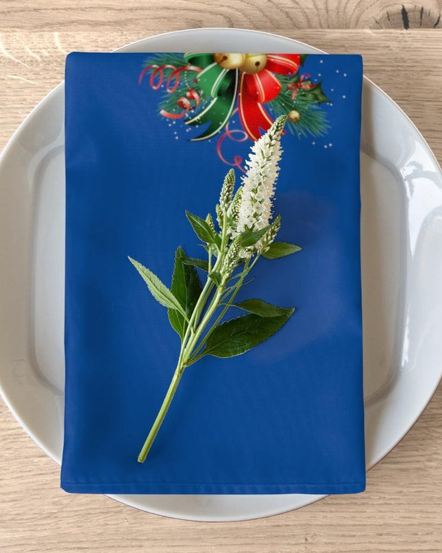 Blue Winter Wonderland Cocktail Napkin Set - Set of 4 for Elegant Table Settings
