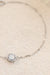 Opal Radiance Sterling Silver Bracelet with Adjustable Chain