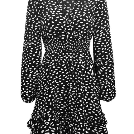 Ruffled Floral Mini Dress - A Versatile Addition to Your Wardrobe