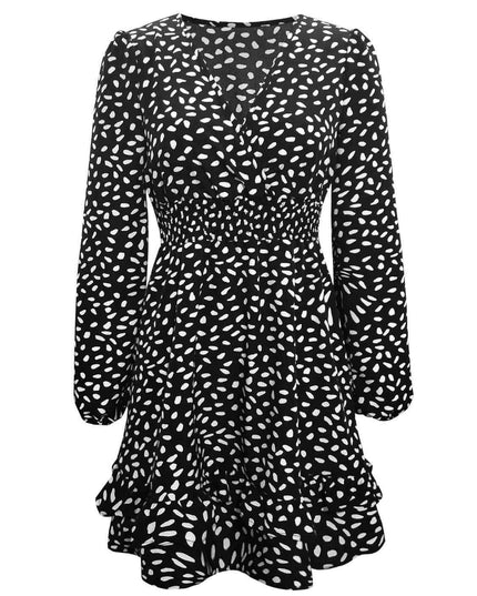 Ruffled Floral Mini Dress - A Versatile Addition to Your Wardrobe