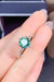 Elegant 1 Carat Lab-Created Diamond Sterling Silver Ring - A Timeless Statement Piece