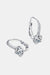 Luxurious 2 Carat Moissanite Sterling Silver Earrings with Sparkling Zircon Accents