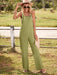 Pocketed Sleeveless Jumpsuit with Round Neck - Versatile and Chic