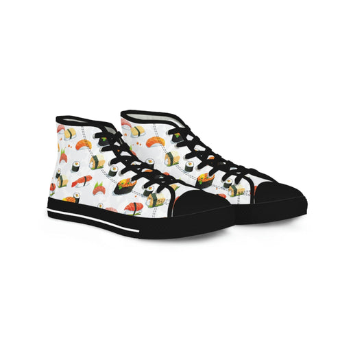 Men's Stylish Polyester Canvas High-Top Sneakers for Elevated Fashion