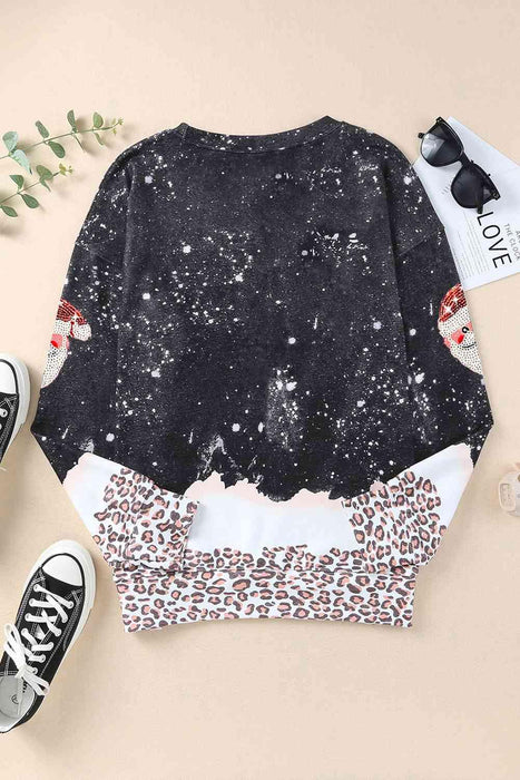 Holiday Glittery Quilted Jumper