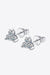 Elegant Moissanite and Lab-Diamond Sterling Silver Earrings - Warranty Included