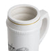 Customizable Ceramic Beer Stein - Personalized White Mug crafted in Canada