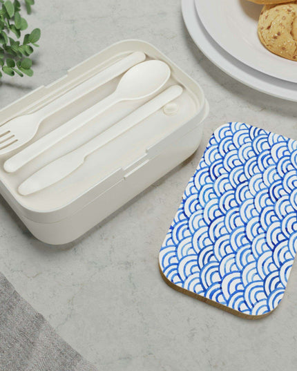 Chic Customizable Wooden Lid Bento Box for Trendy On-the-Go Dining