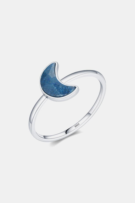 Moonlit Aventurine Elegance Ring - Sterling Silver Mystique