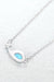 Opal Dolphin Sterling Silver Necklace with Platinum-Plated Detail
