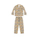 Vero Leopard Mono Women's Satin Pajamas