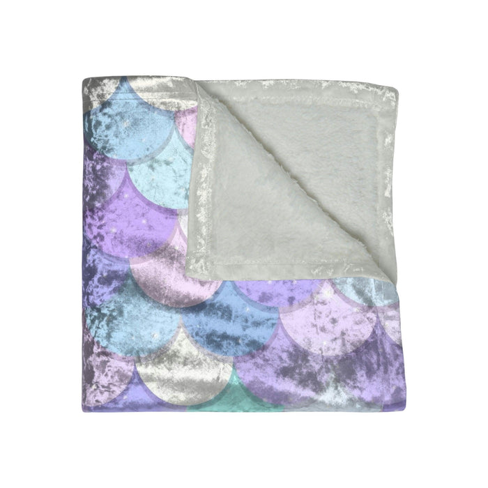 Luxurious Crushed Velvet Blanket with Custom Design