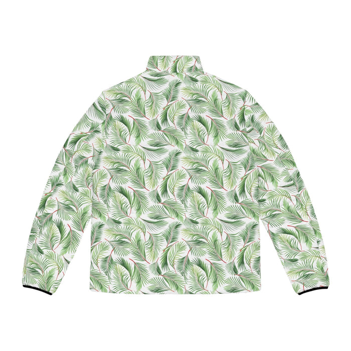 Modern Men's Leafy Green Puffer Jacket