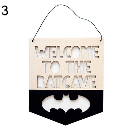 Nordic-Inspired Hollow Wood Letter Wall Decor with Rustic Rope Hanger