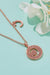 Dazzling Moissanite Gem Pendant Necklace - Sterling Silver & 18K Rose Gold Plated