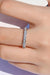 Effortless Elegance: Platinum-Plated Moissanite Ring for Timeless Style