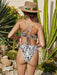 Tropical Bliss Crisscross Bikini Set - Stylish Two-Piece Swimsuit