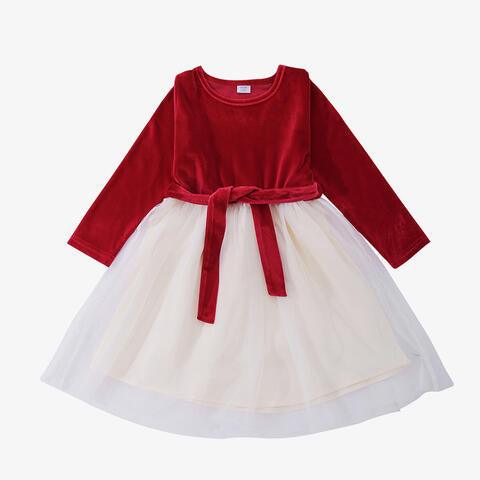 Chic Contrast Bow Dress for Petite Royalty