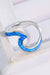 Luminous Opal Elegance: Platinum-Plated Opal Gemstone Ring - Timeless Modern Charm