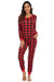 Plaid Chic Round Neck Top and Pants Set