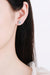 Radiant Moissanite and Zircon Accent Earrings - 1 Carat TW