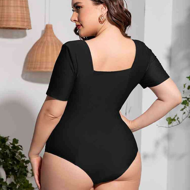 Curve Embrace Plus-Size Scoop Neck Swimwear