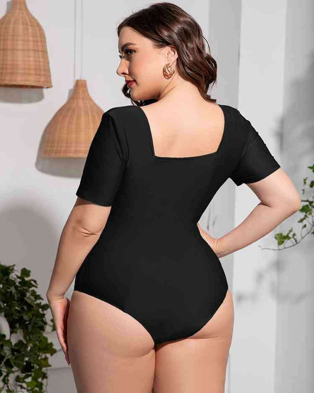Curve Embrace Plus-Size Scoop Neck Swimwear
